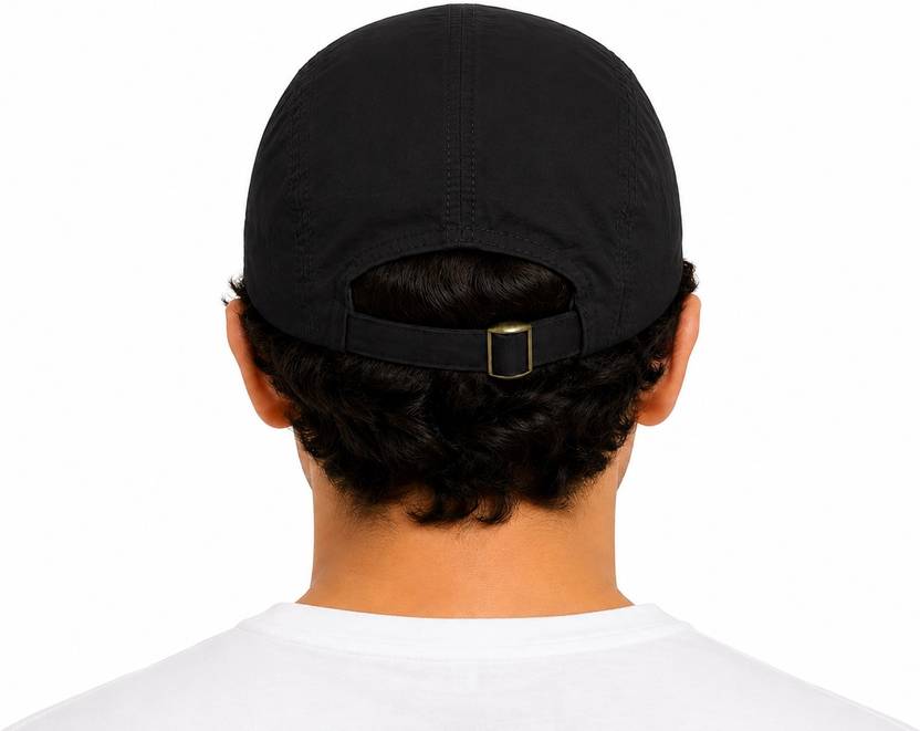 Ray of light black five-panel cap view 1