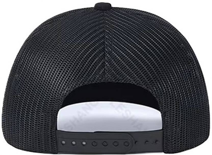 Ray of light black flat-brim trucker cap view 2