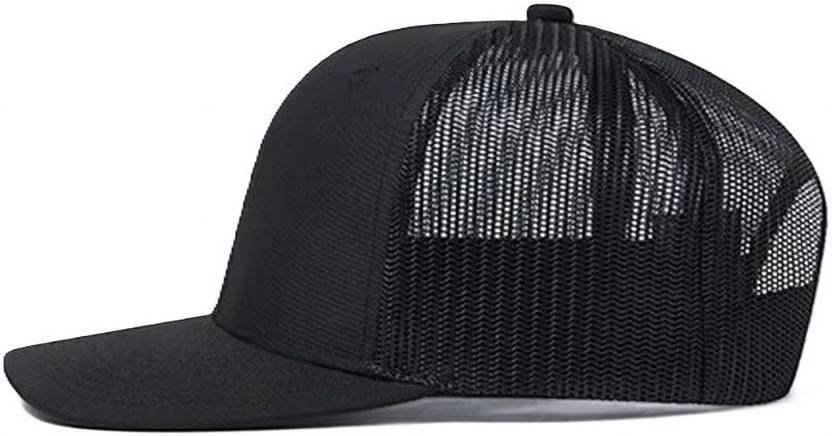 Ray of light black flat-brim trucker cap view 3