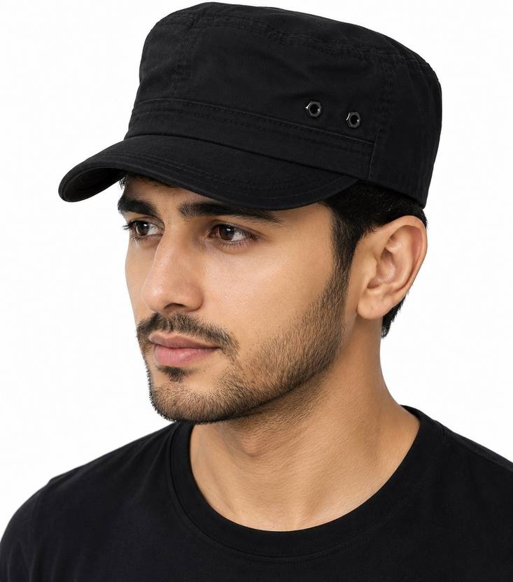 Ray of light black military cap view 2