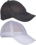 Ray of light black & white mesh caps – set of 2 view 1