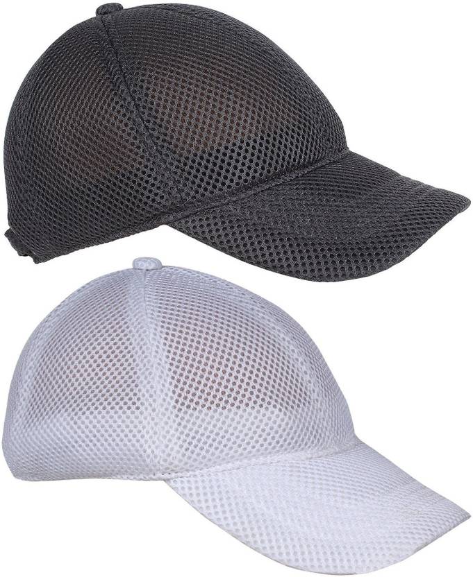Ray of light black & white mesh caps – set of 2 view 1