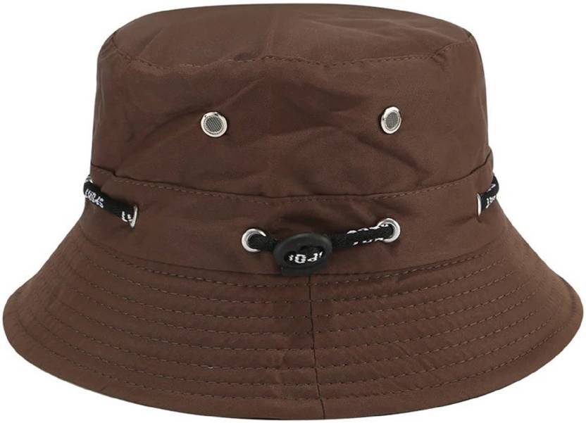 Ray of light brown drawcord bucket hat view 1