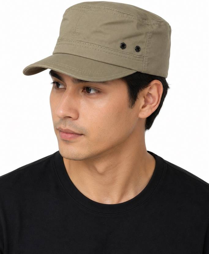 Ray of light khaki military cap view 2