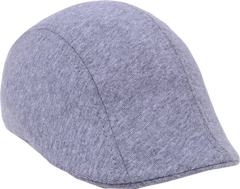 Ray of light light grey textured flat cap view 2