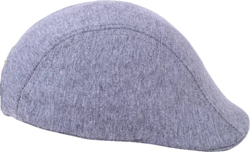 Ray of light light grey textured flat cap view 3