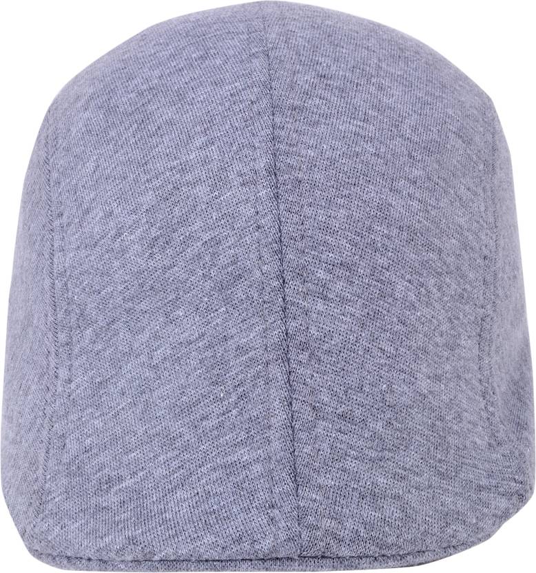 Ray of light light grey textured flat cap view 4