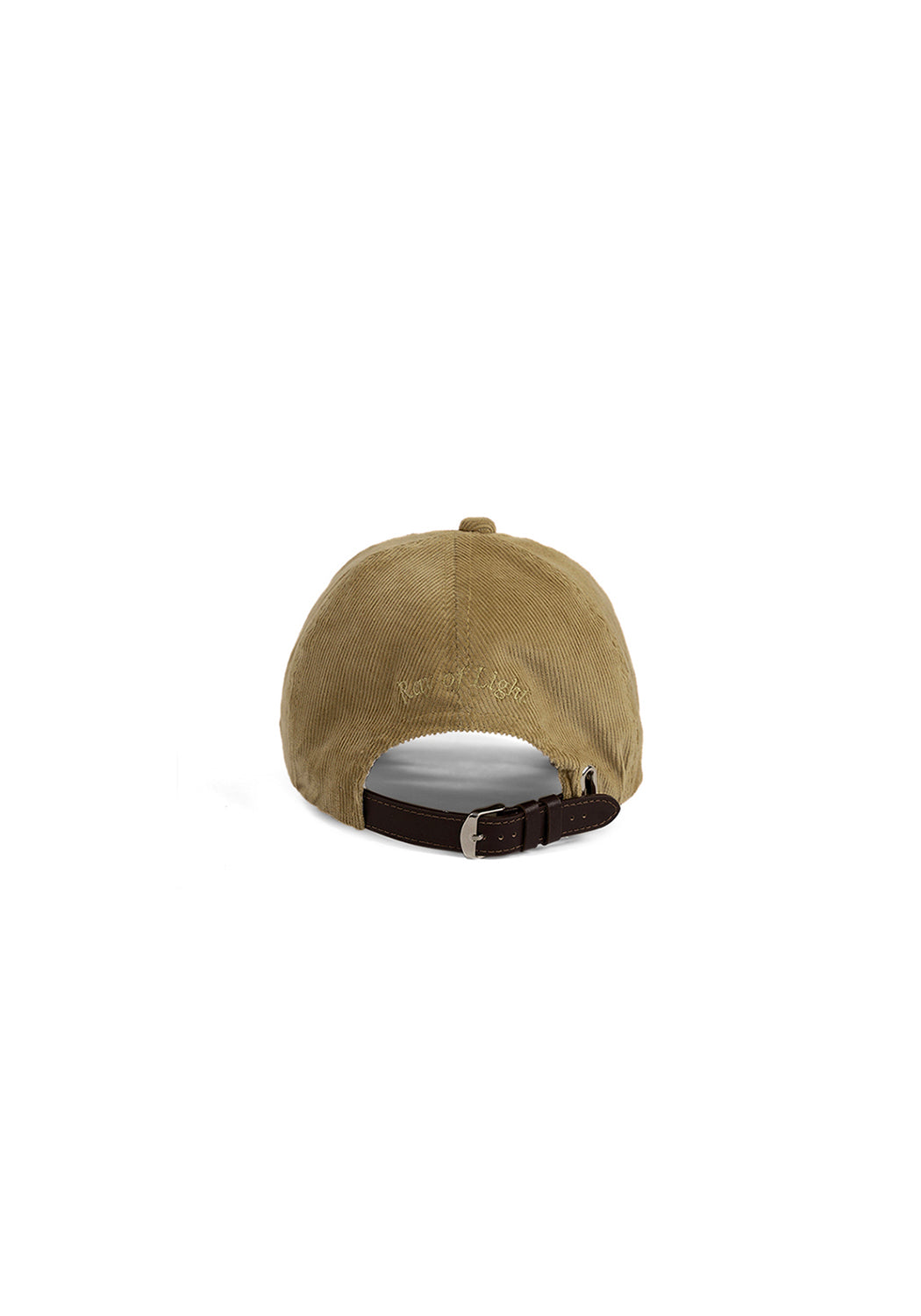 Ray of Light Light Hurts corduroy cap in Beige - back view