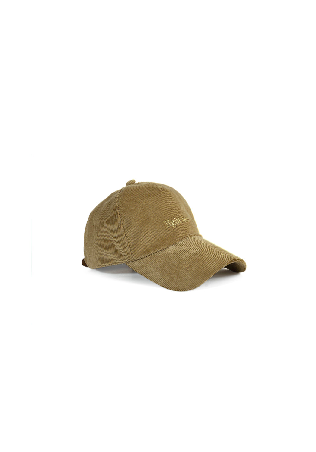 Ray of Light Light Hurts corduroy cap in Beige - right view
