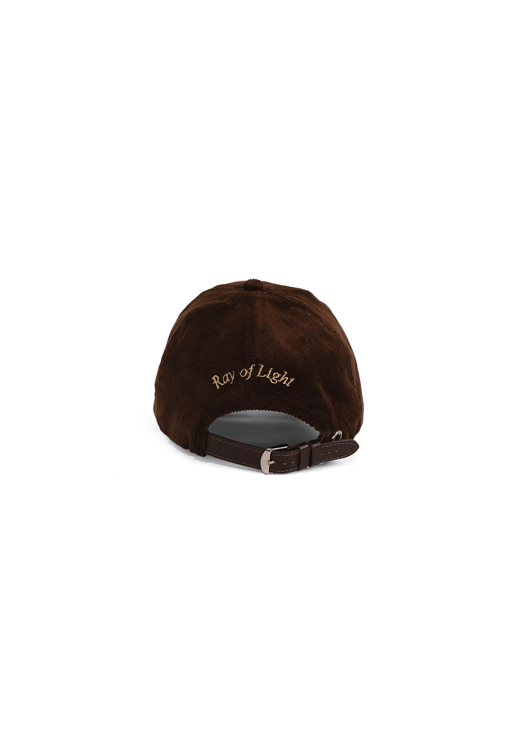 Ray of Light Light Hurts corduroy cap in Brown - back view