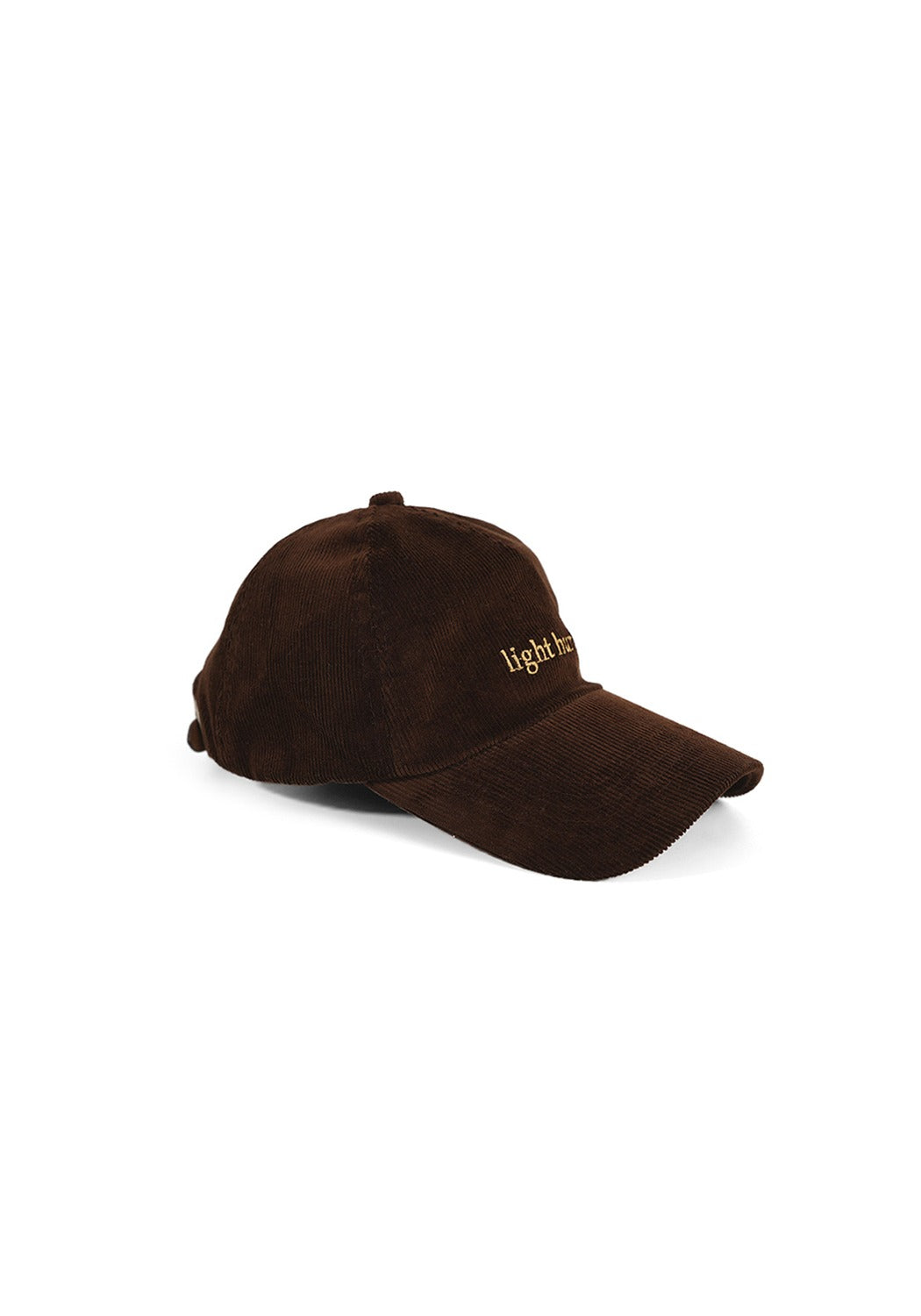 Ray of Light Light Hurts corduroy cap in Brown - right view