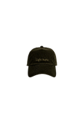 Ray of Light Light Hurts corduroy cap in Olive Green - front view