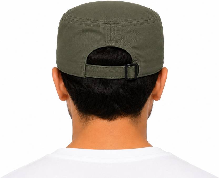 Ray of light olive military cap view 4