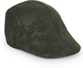 Ray of light olive textured flat cap view 1