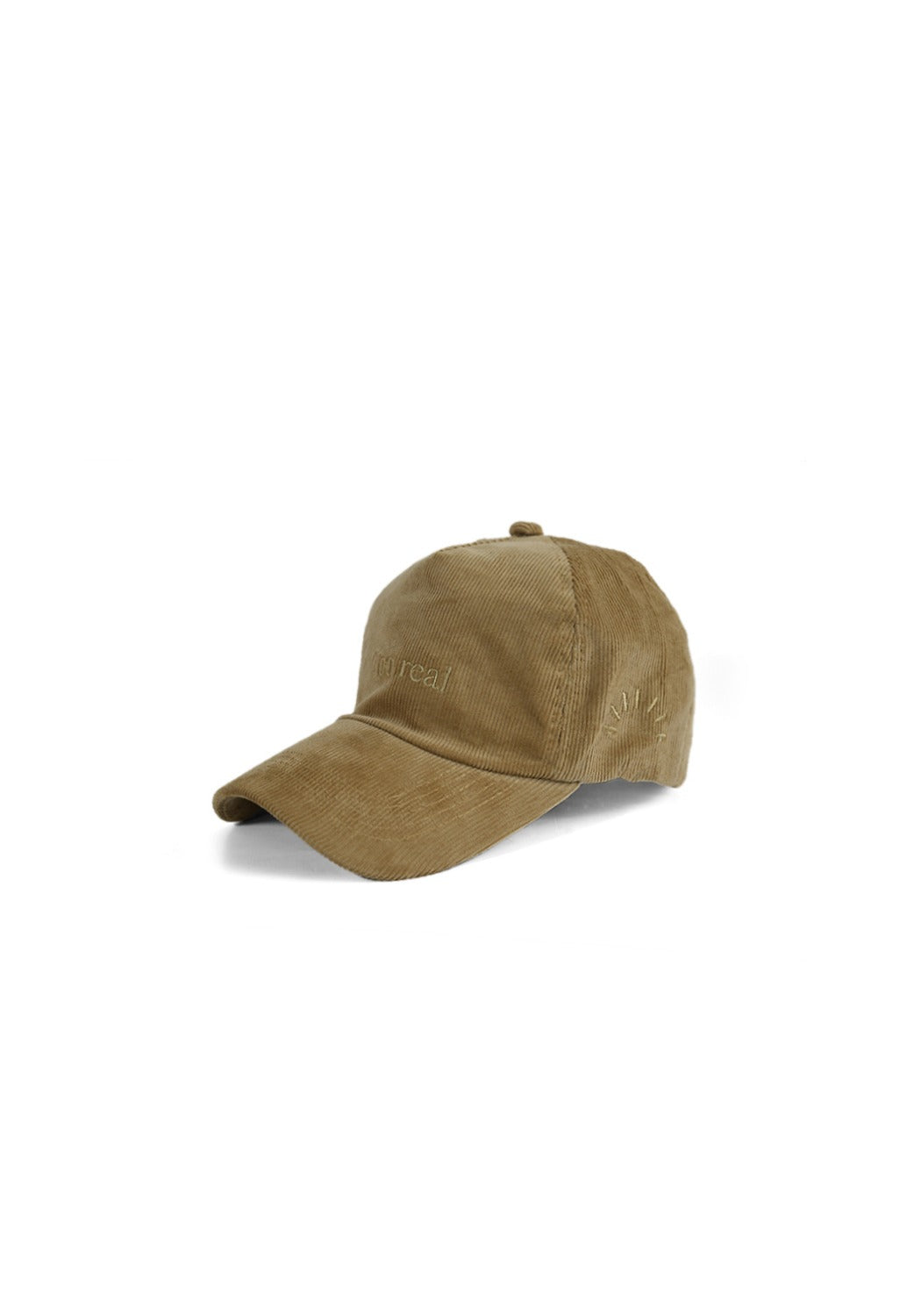 Ray of Light Too Real corduroy cap in Beige - left view