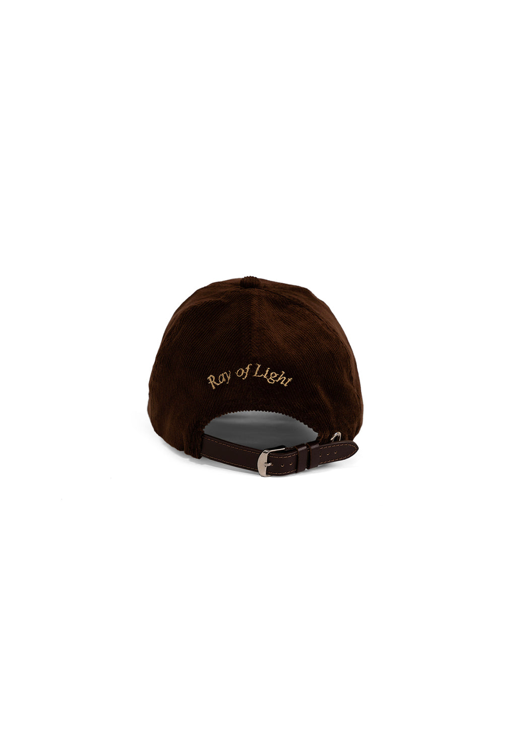 Ray of Light Too Real corduroy cap in Brown - back view