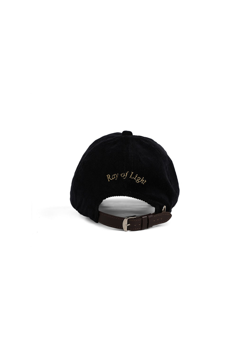 Ray of Light Too Real corduroy cap in Navy Blue - back view
