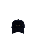 Ray of Light Too Real corduroy cap in Navy Blue - front view