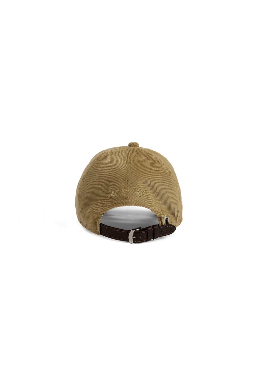 Ray of Light Wake Up corduroy cap in Beige - back view