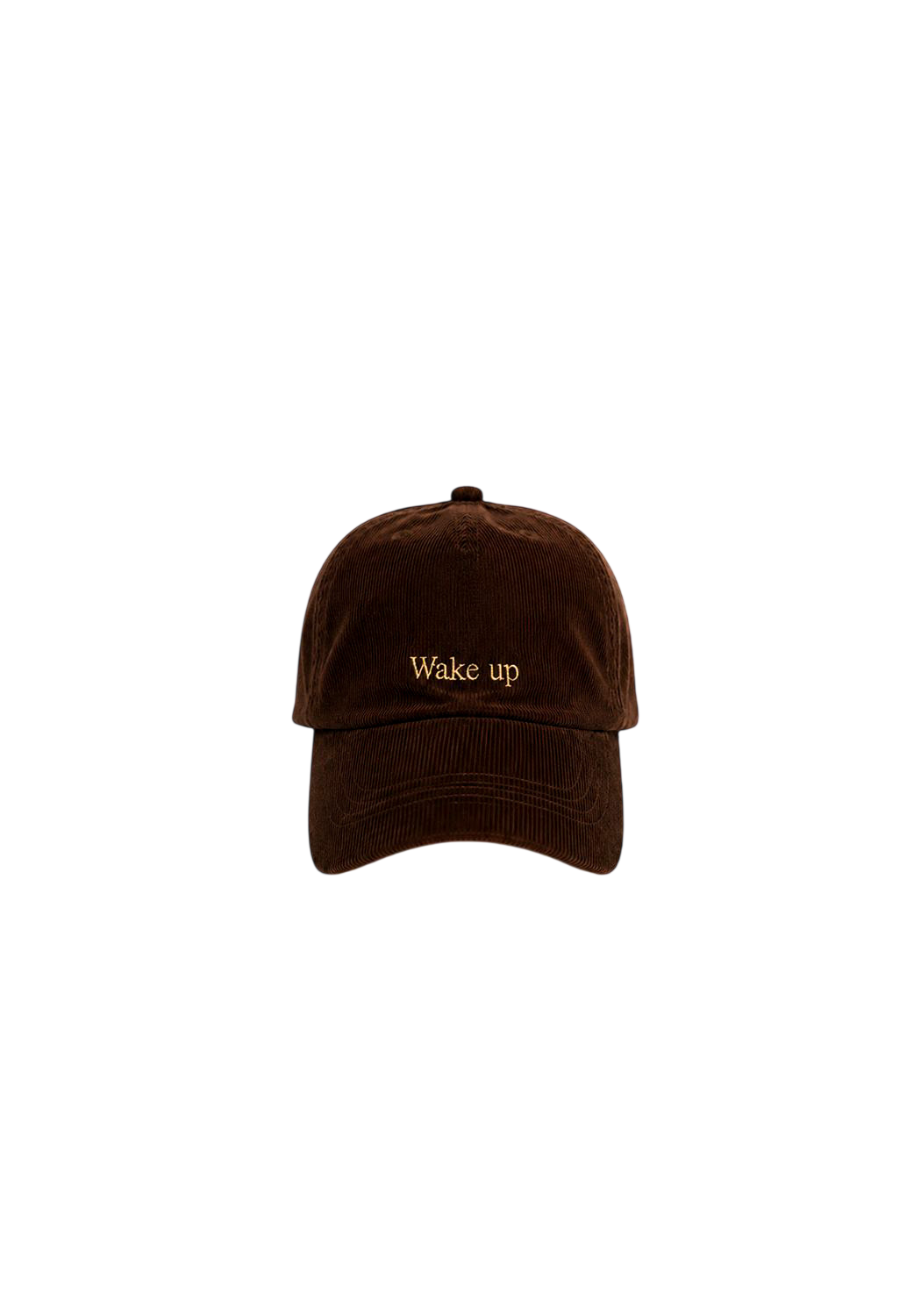 Ray of Light Wake Up corduroy cap in Brown - front view
