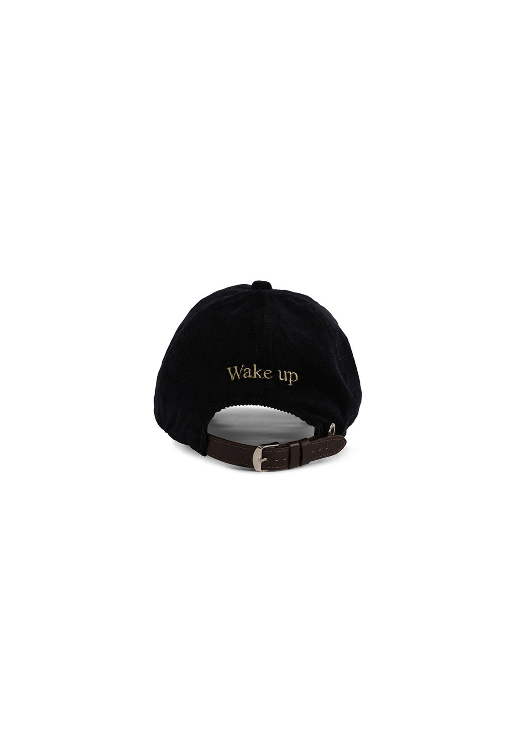 Ray of Light Wake Up corduroy cap in Navy Blue - back view