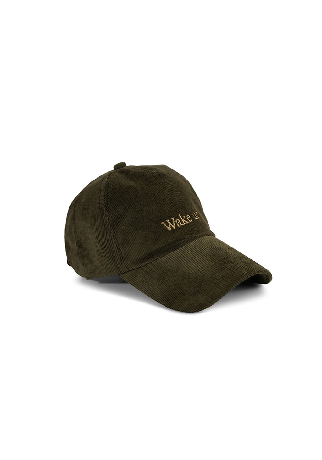 Ray of Light Wake Up corduroy cap in Olive Green - right view