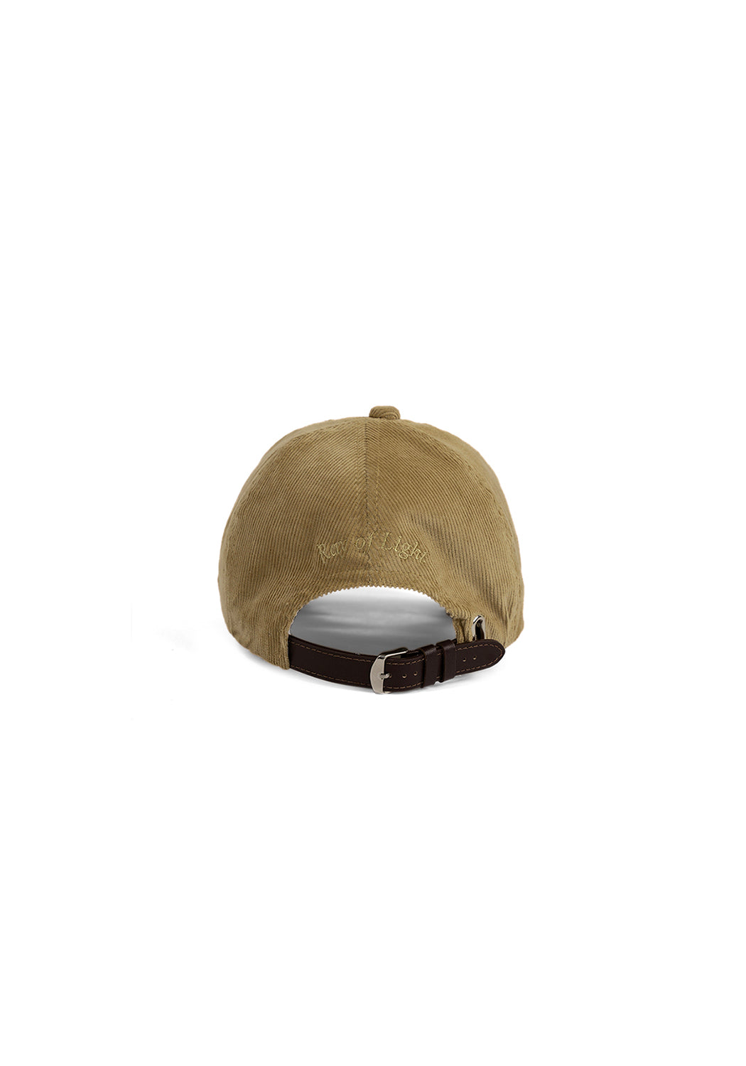 Ray of Light Why Not corduroy cap in Beige - back view