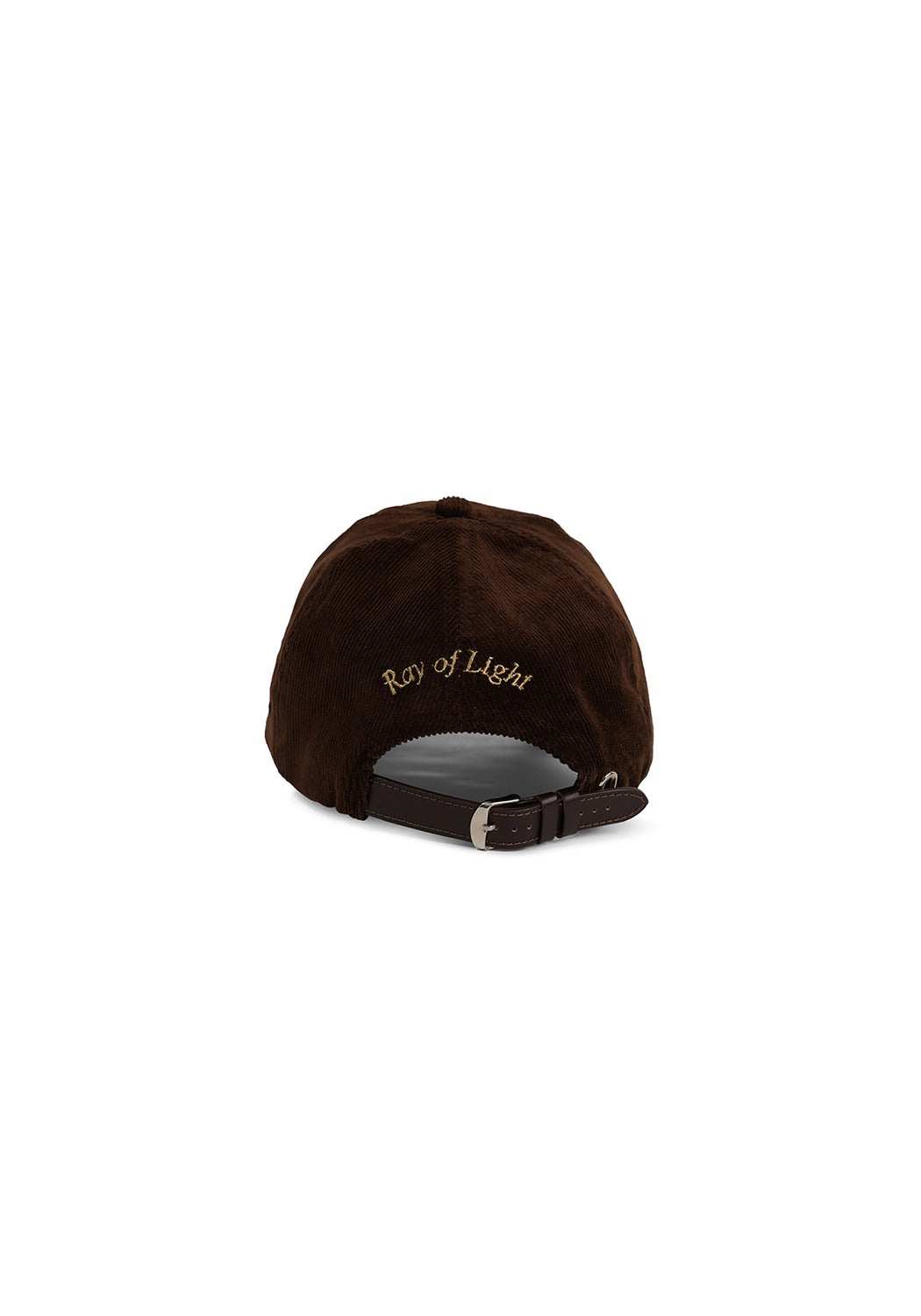 Ray of Light Why Not corduroy cap in Brown - back view