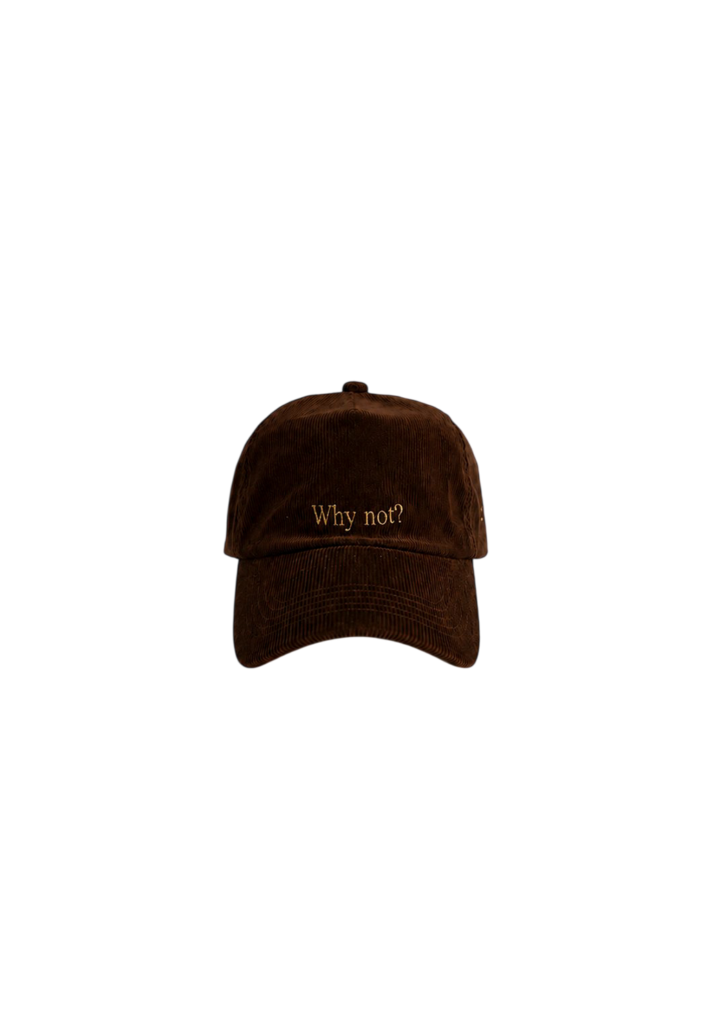 Ray of Light Why Not corduroy cap in Brown - front view