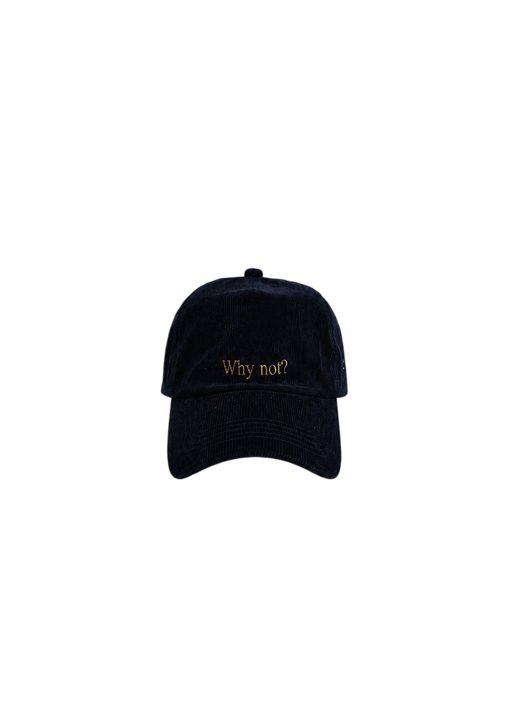 Ray of Light Why Not corduroy cap in Navy Blue - front view