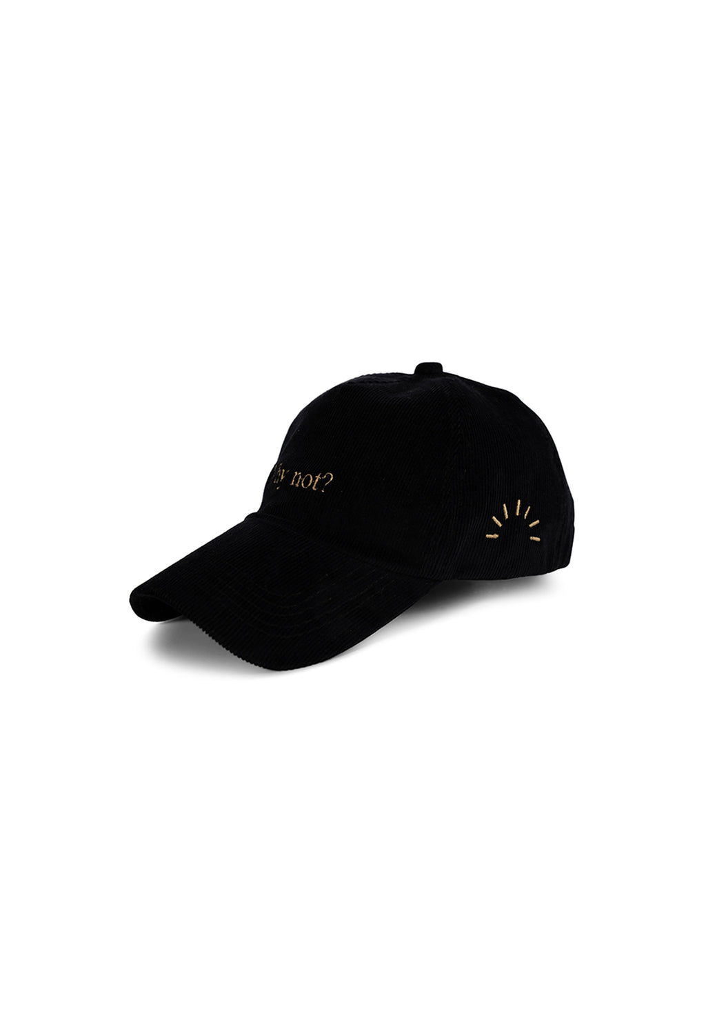 Ray of Light Why Not corduroy cap in Navy Blue - left view