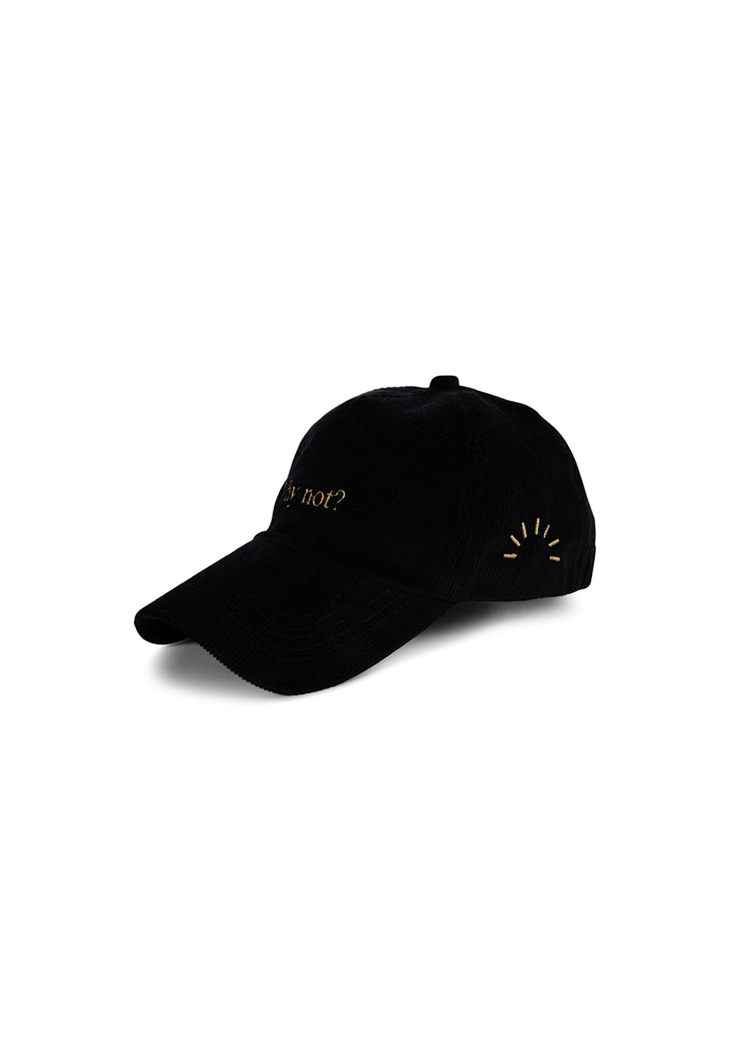 Ray of Light Why Not corduroy cap in Navy Blue - left view