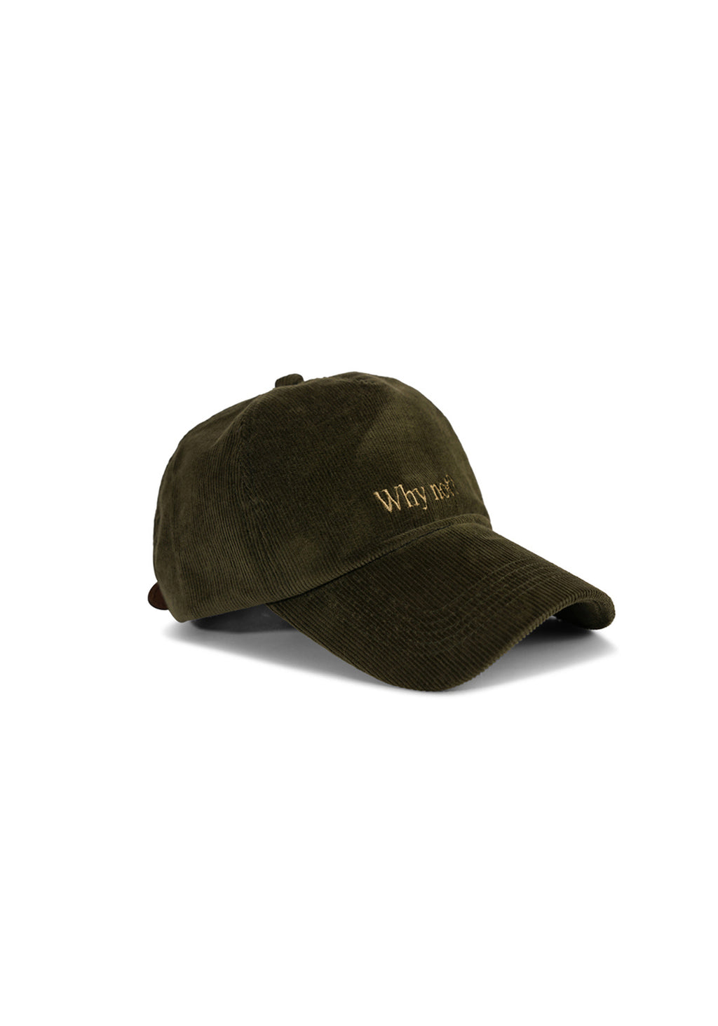 Ray of Light Why Not corduroy cap in Olive Green - right view